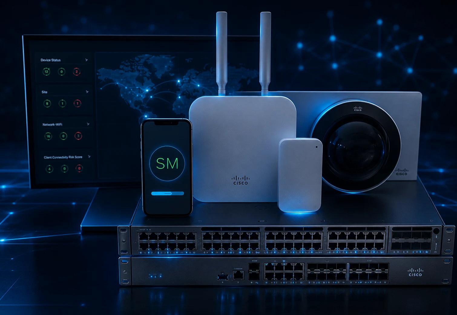 Cisco Meraki MX MS MR MV cloud networking solution - gunship technologies